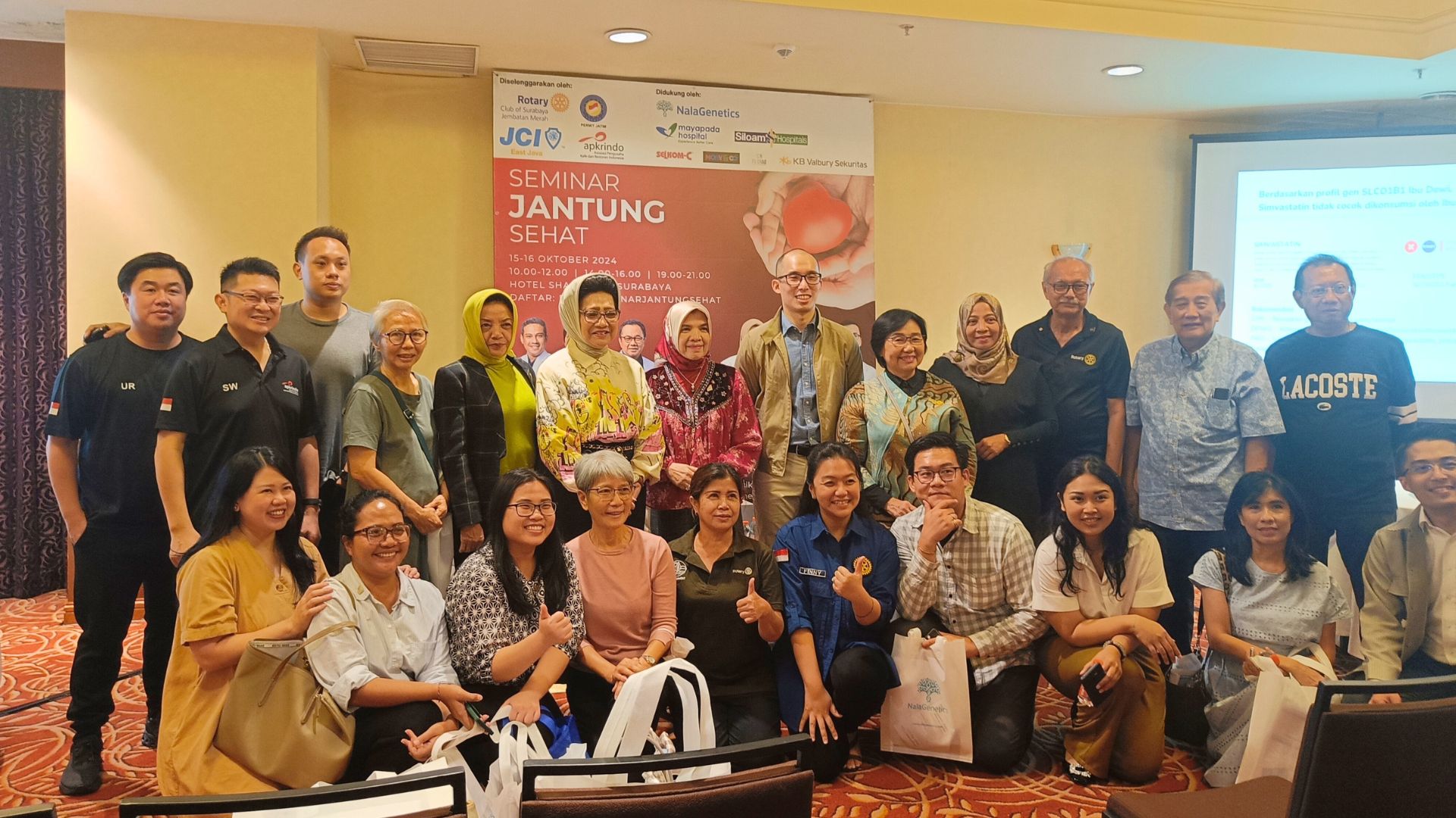 NalaGenetics at “Seminar Jantung Sehat” by Rotary Club Jembatan Merah, Surabaya